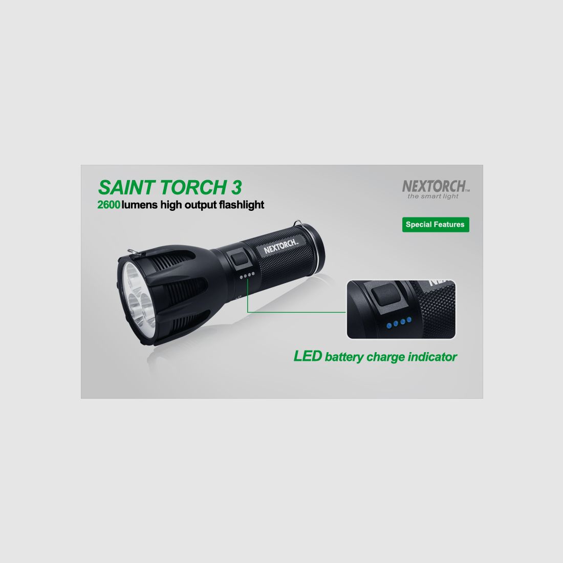 NEXTORCH SAINT TORCH 3 – 2 600 LM, image 7 sur 21
