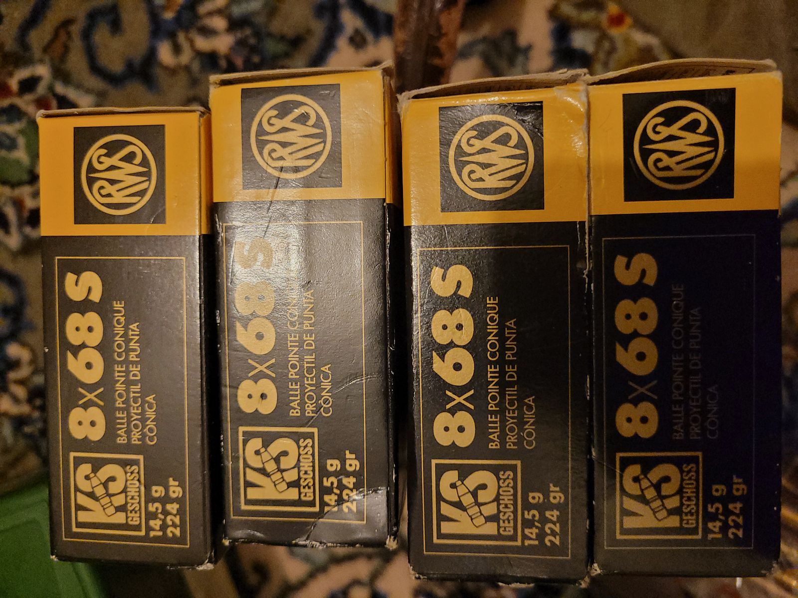 80 schuß Munition 8x 68 S Drilling BBF Repetierer neu 