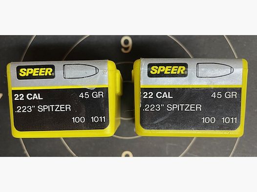 Geschosse .223 Spitzer 200 Stück Speer