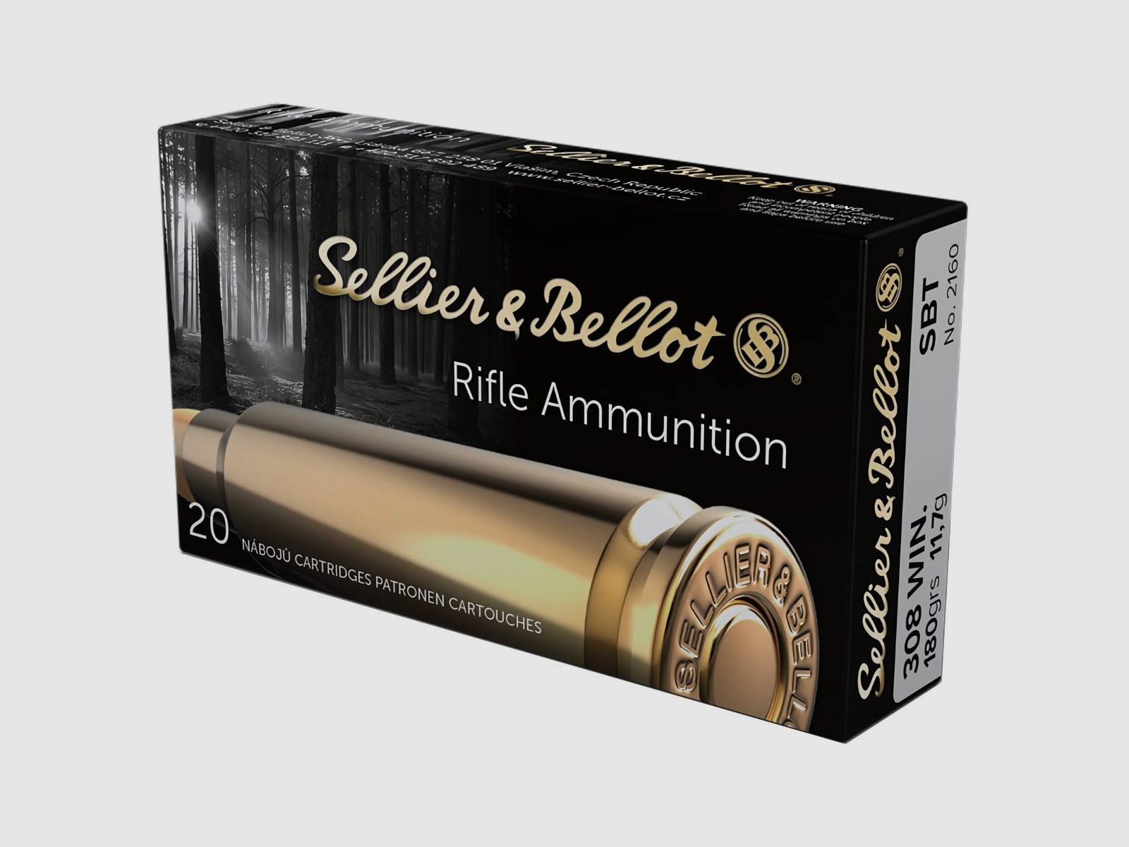 .308 Win Sellier & Bellot SBT Sierra 180 gr/11,7 g, image 1 sur 2