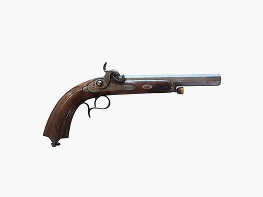 Finely Engraved Liège Pistol