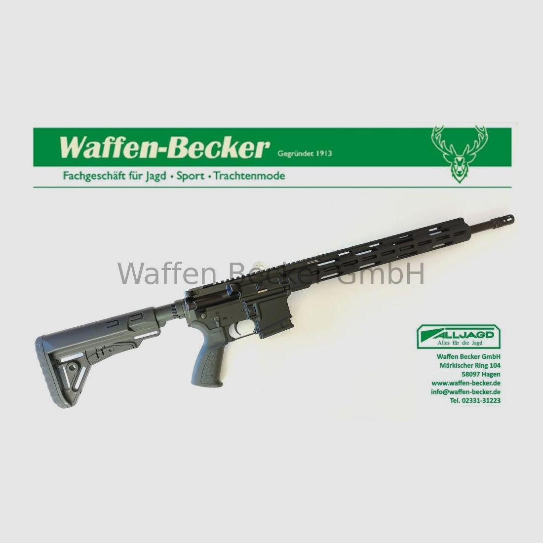 Messerschmitt (Waffen Schumacher) Messerschmitt AR15 Cal. .223Rem. 18"-canon, noir