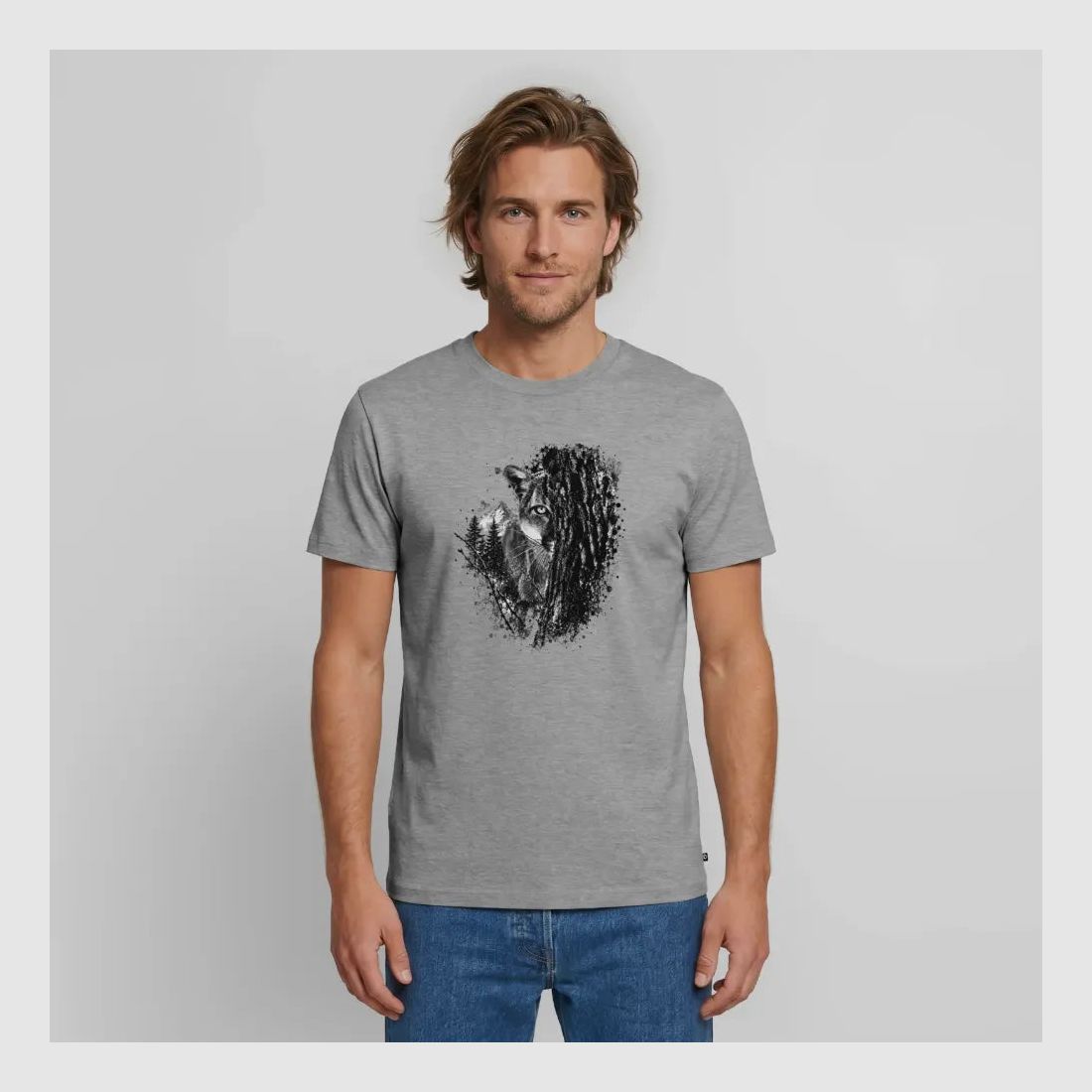 PUMA Men´s Premium T-Shirt „Lauernder Puma"
