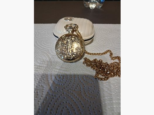 Reloj de bolsillo con motivo de caza
