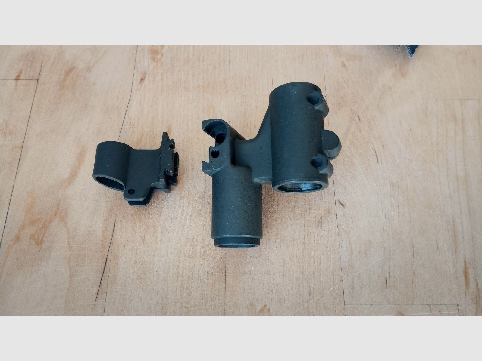 Unassembled AK combo corn holder / gas block -> Perfect for Zastava Iraqi Tabuk build (Galil RK62 Vektor R4 and clones)