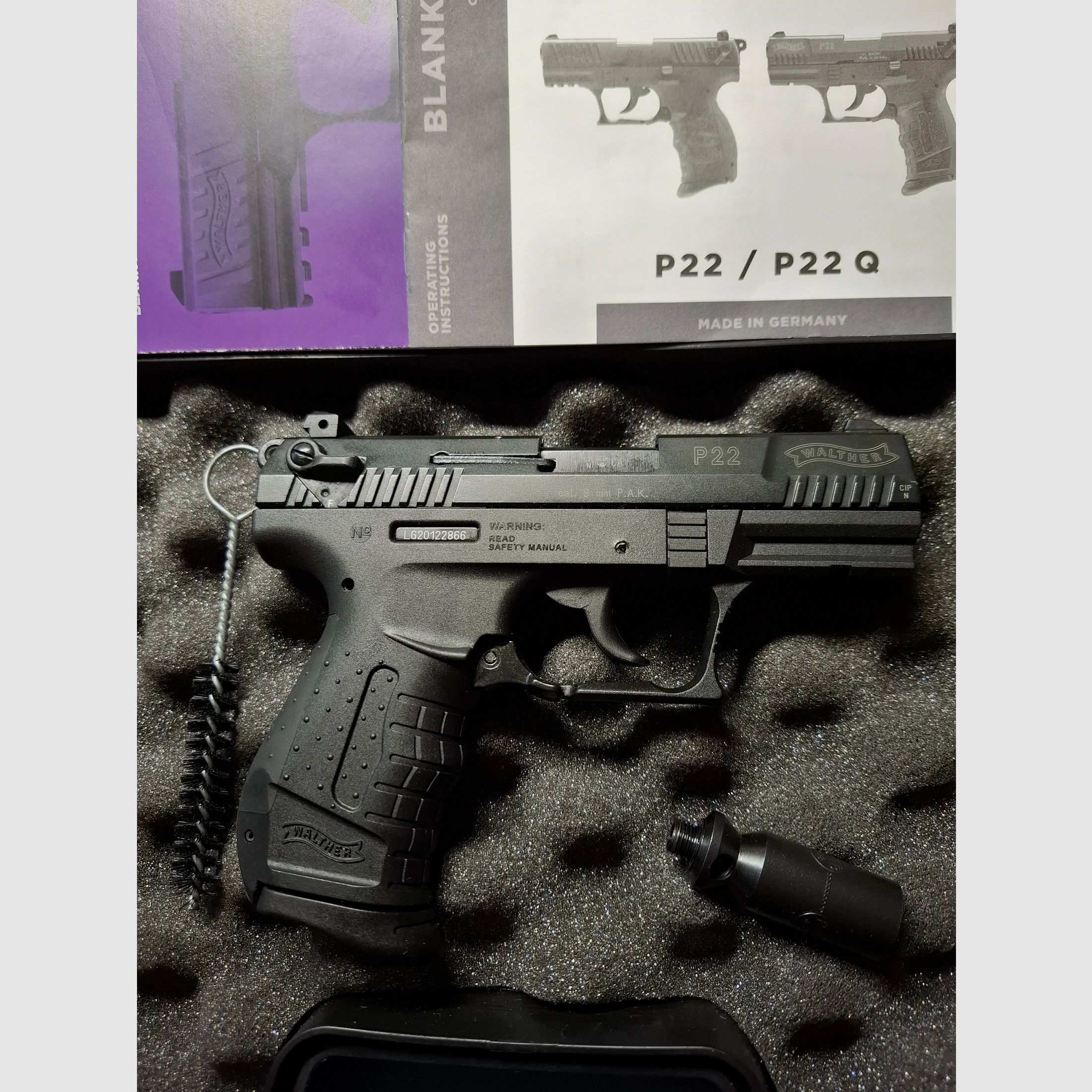 Walther P22 9mm P.A.K. PTB 778 "like new, zdjęcie 2 z 5