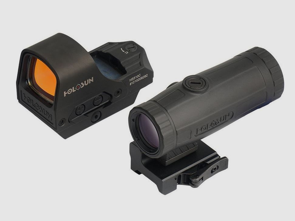 Holosun HS510C Rotpunktvisier-Set + 3-fach-Vergrößerer, Bild 1 von 11