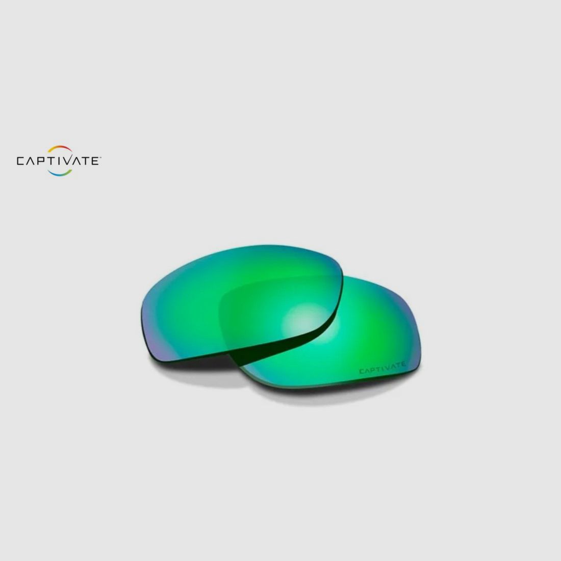 Verres pour lunettes Wiley X Grid en CAPTIVATE™ Polarized Green Mirror CCGRDPGM