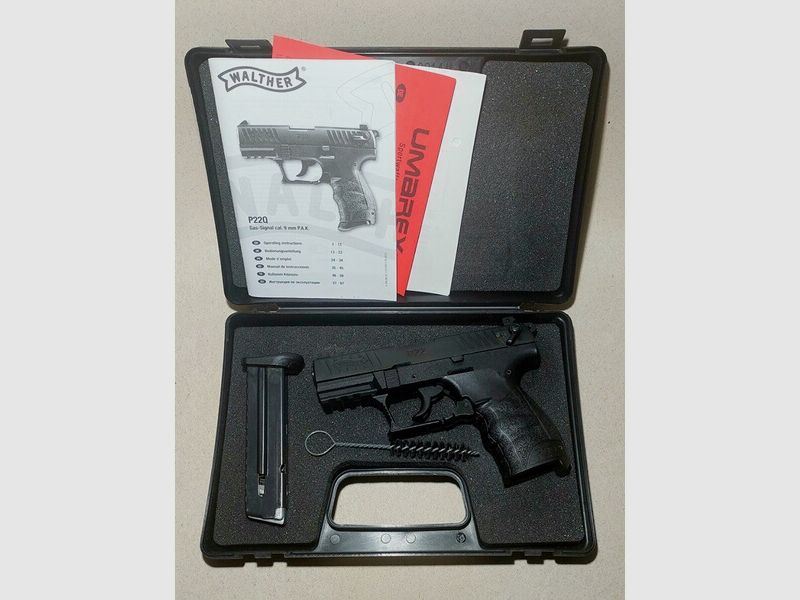 Walther P22Q Schreckschuss Pistole 9mm P.A.K. schwarz