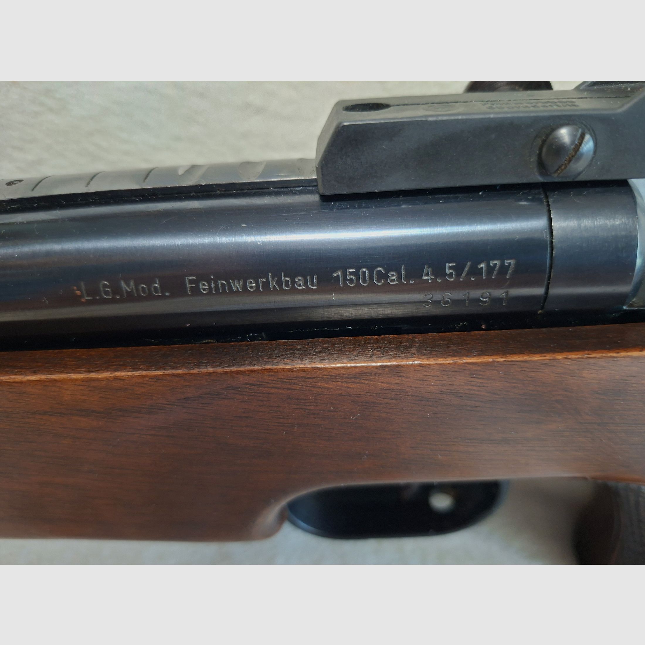 Feinwerkbau Match-Carabine à air Modèle 150 Cal. 4.5 /. 177 N° : 36191 
