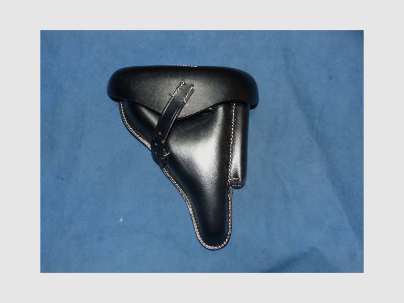 WH Pistolentasche 08 Luger lub P38 Wehrmacht WKII WaA P08 - Koffertasche Holster czarny