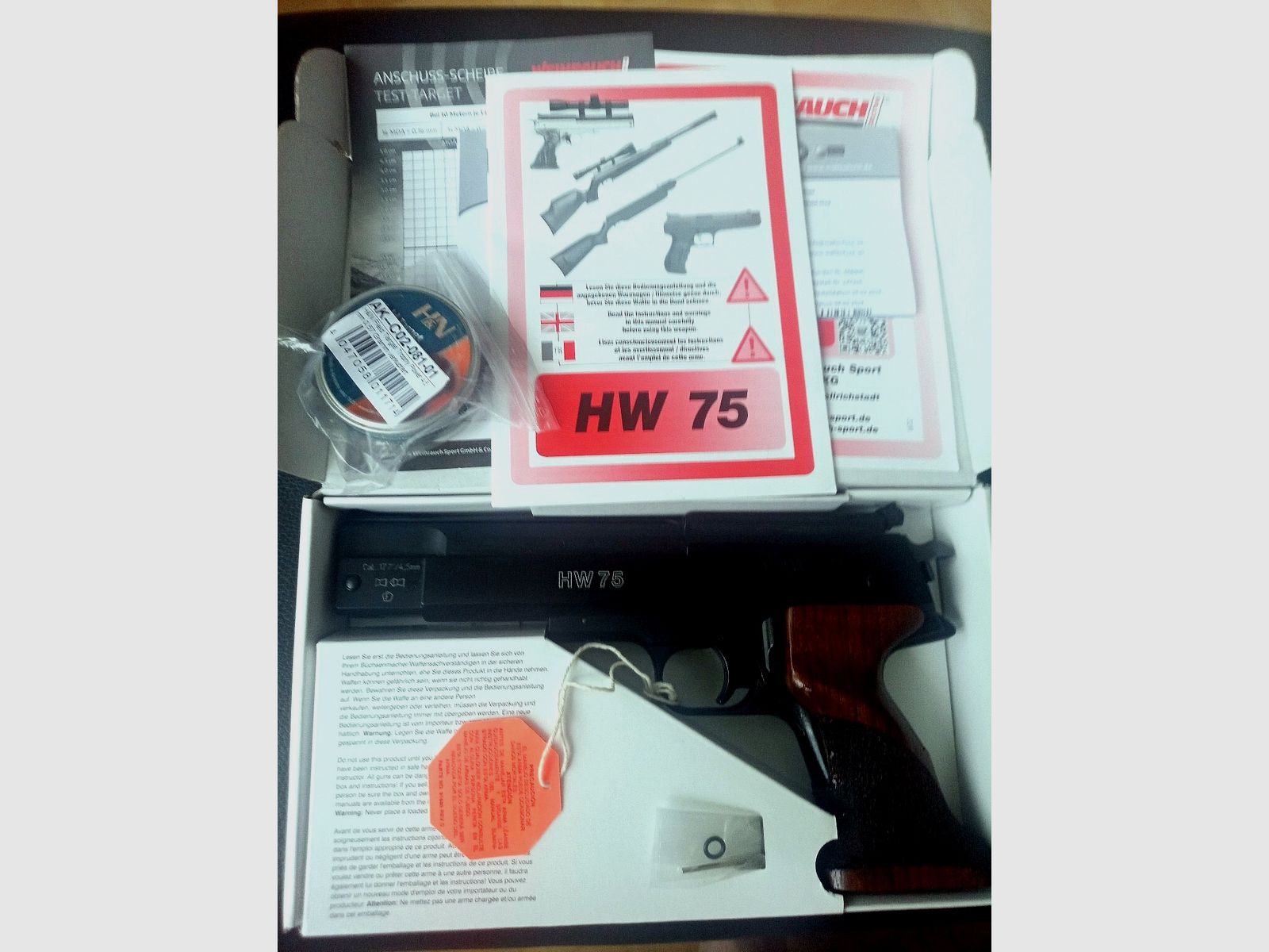 Weihrauch HW75 – Kal. 4,5 mm – Neuwertig – DSB-konform – Komplett mit Zubehör