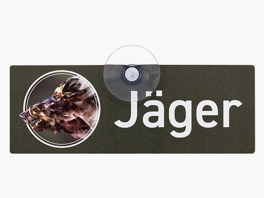 Wilde Hilde Original Autoschild Jäger Motiv Keiler