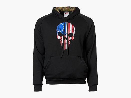 7.62 Design 7.62 Design Hoodie BR Flag Skull schwarz