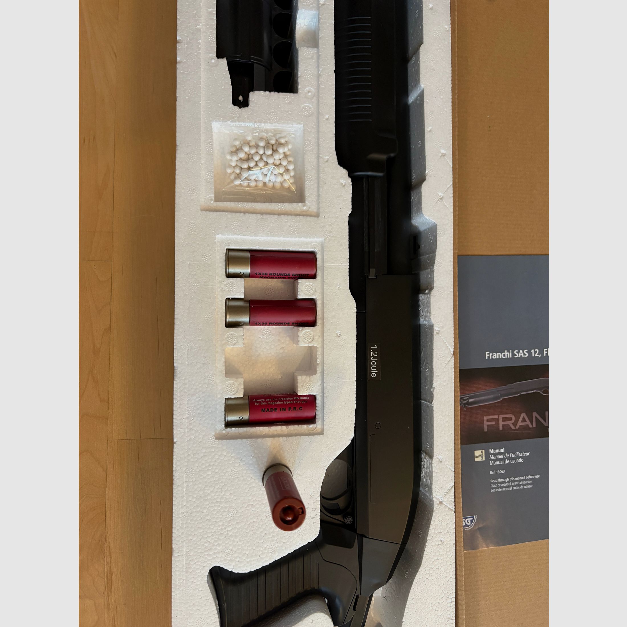 Softair Franchi SAS 12 Flex Stock, Kal. 6mm BB