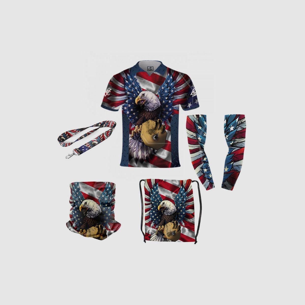 DED Sportswear Set DVC America Theme, size: 10XL, Custom Name: With Custom Name, image 1 of 3