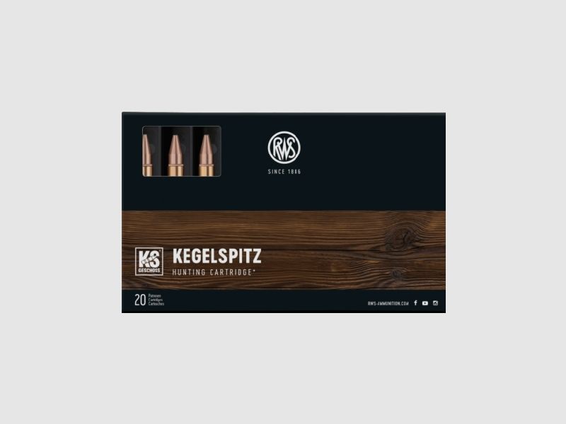 RWS KS 162 gr Patronen – Kaliber 7 mm Rem Mag, Bild 1 von 3