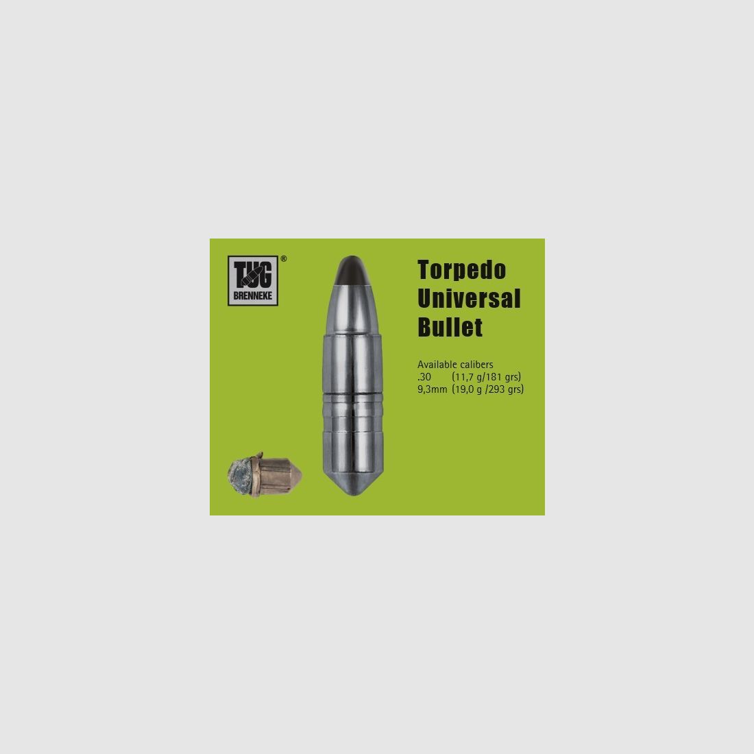 Patronen Brenneke Kal. 308 – 181gr TUG Doos 20 st., afbeelding 2 van 6