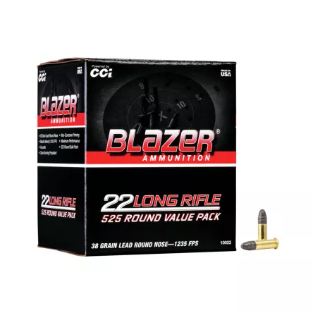 22LR (5.6 mm) CCI BLAZER HV; 2.46 g/38 gr; 376 m/s (525 pcs)