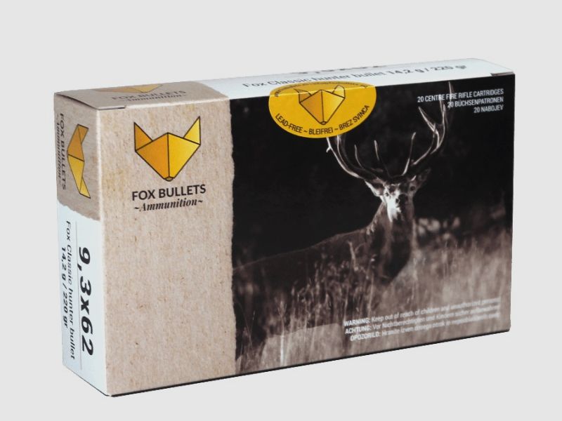 Fox Classic Hunter 9.3×62 14.2g, Bild 1 von 2