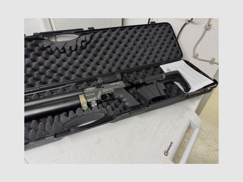 AEA Airgun HP Max MK I in AK 47 Optik Cal. 3,57.   9mm neuwertig 