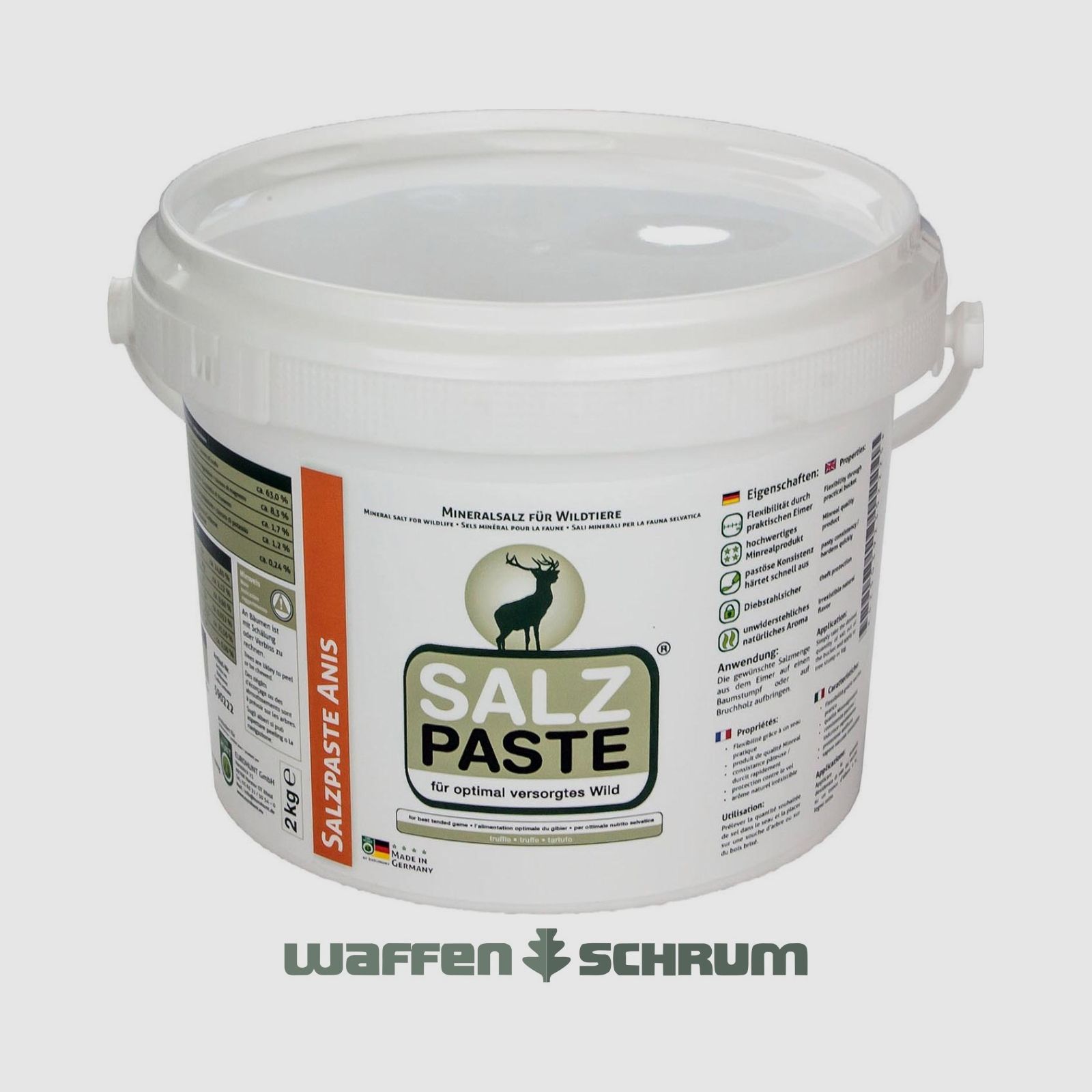 Eurohunt DEUSA Salzpaste - Anisaroma 2kg Eimer