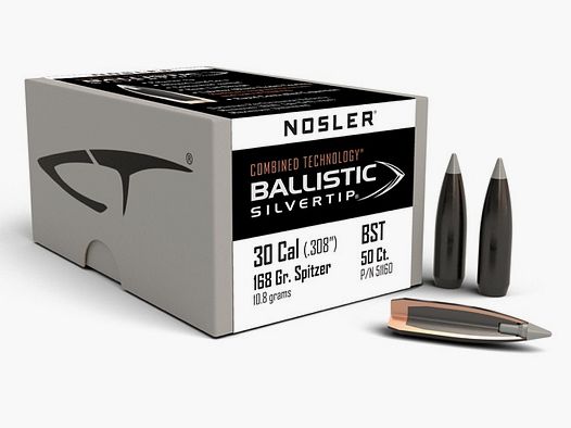 Nosler Chasse Cal. .30 Ballistic Silvertip / 168 Grain #51160