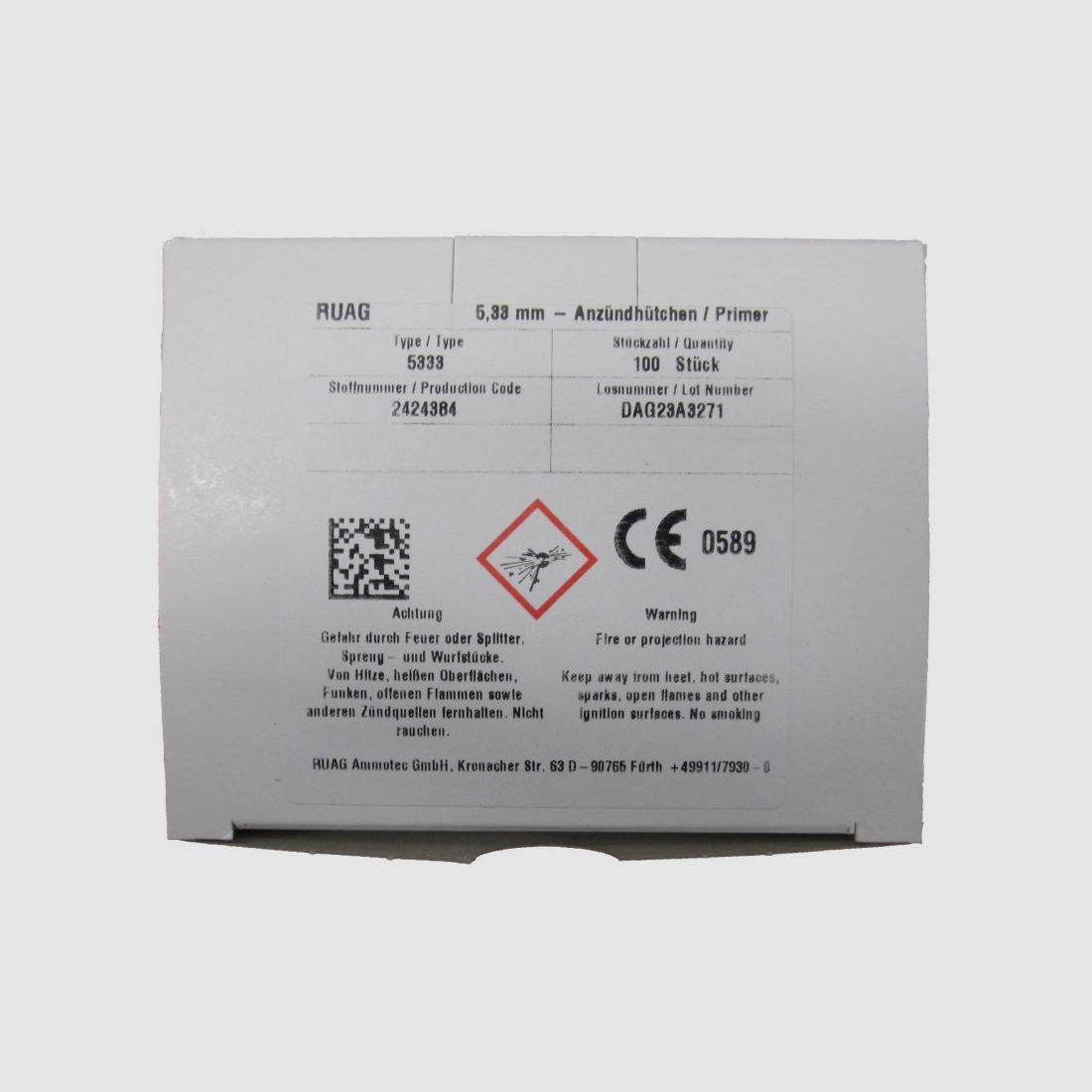 RUAG PERCUSORES GRANDE RIFLE MAG, imagen 1 de 2
