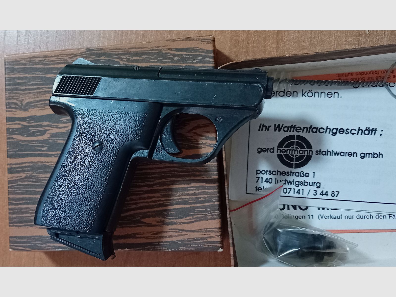 Rzadkie ME 8 Combat 8mm Knall w PTB 176/2 z opakowaniem!