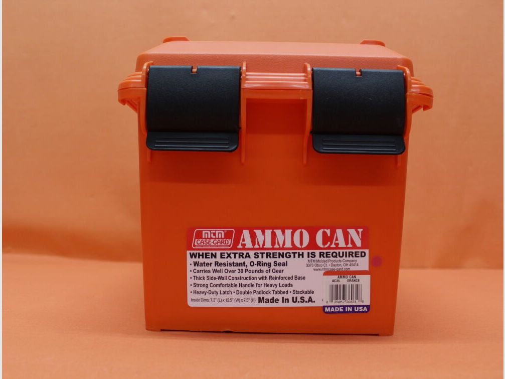 MTM.	 MTM Ammo Can: Polymer Orange (AC35) Munitionskiste