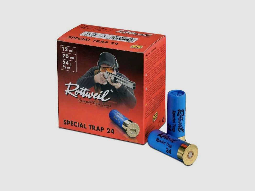 Rottweil Special Trap 12/70 24g 2,4mm Nr. 7,5 Schrotpatronen
