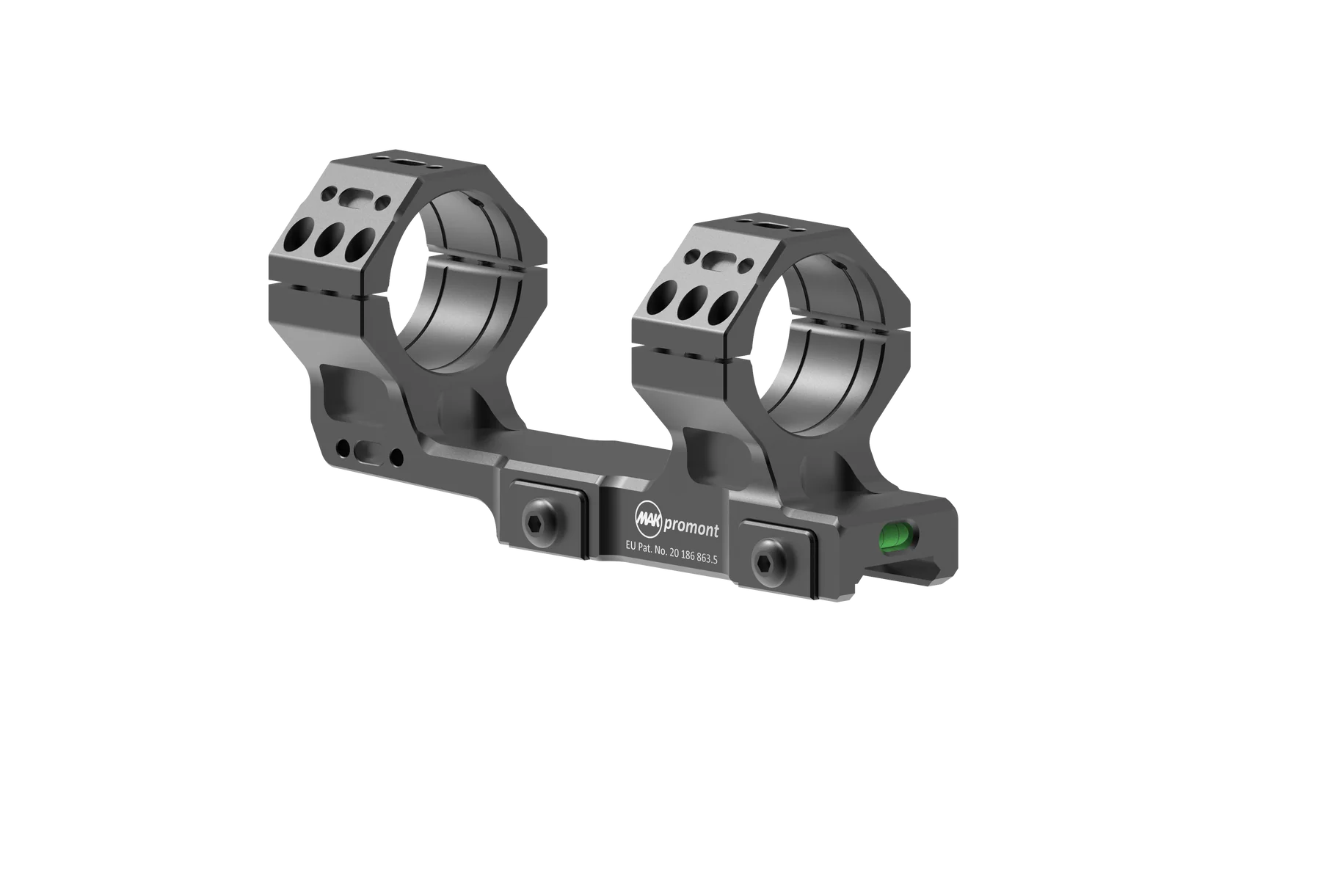 MAK Promont Blockmontage für Picatinny Fixmontage Ø34mm, 20 MOA, KR 2″, BH 21mm