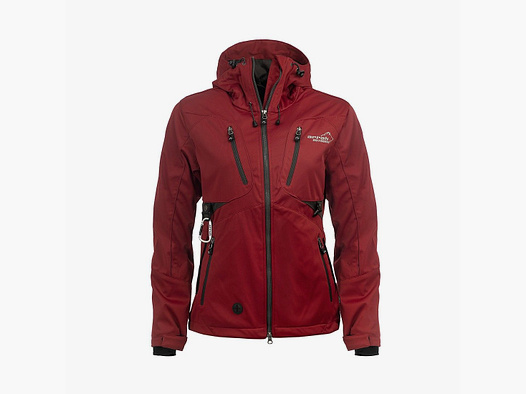 Arrak Akka Softshelljacke Dames Donkerrood - XS