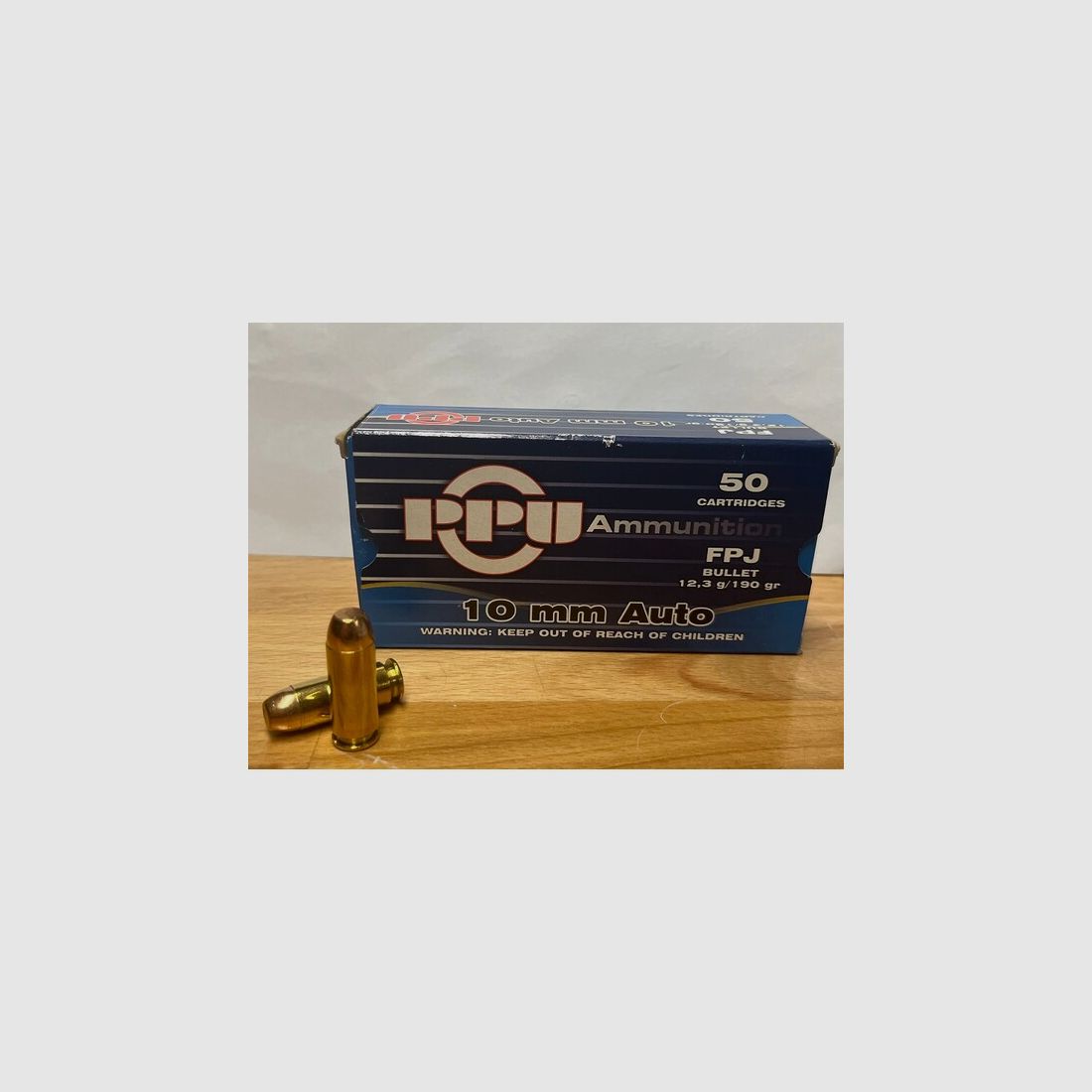 PPU 10mm Auto FMJ 190gr 50er Packungen
