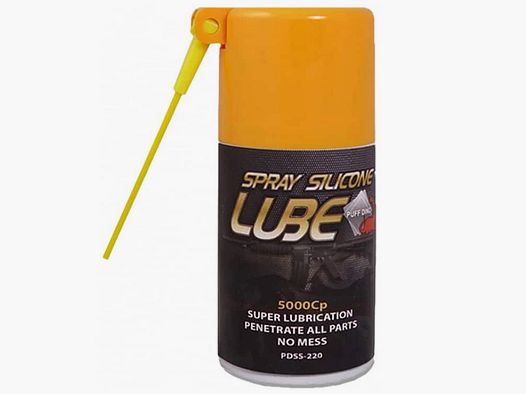 PuffDino Spray silicone / Graisse en spray pour marqueurs Paintball et Airsoft (130ml)