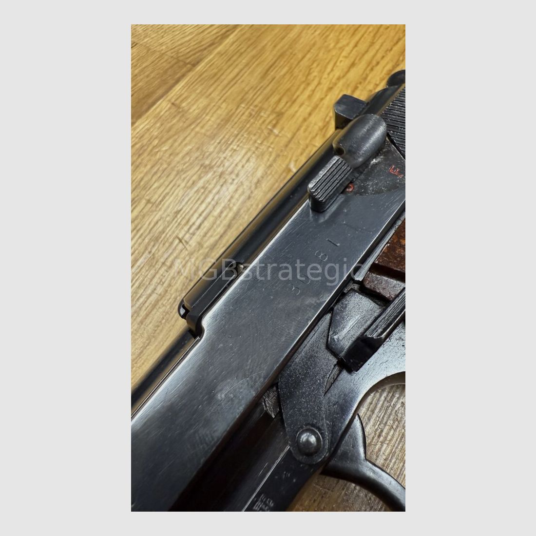P 38 ac 43 - semi-automatic pistol 9mm Luger - Wehrmacht matching number - WaA acceptance / P38