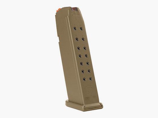 Chargeur Glock G17 – 9mm Luger – 17 coups – Coyote/Orange