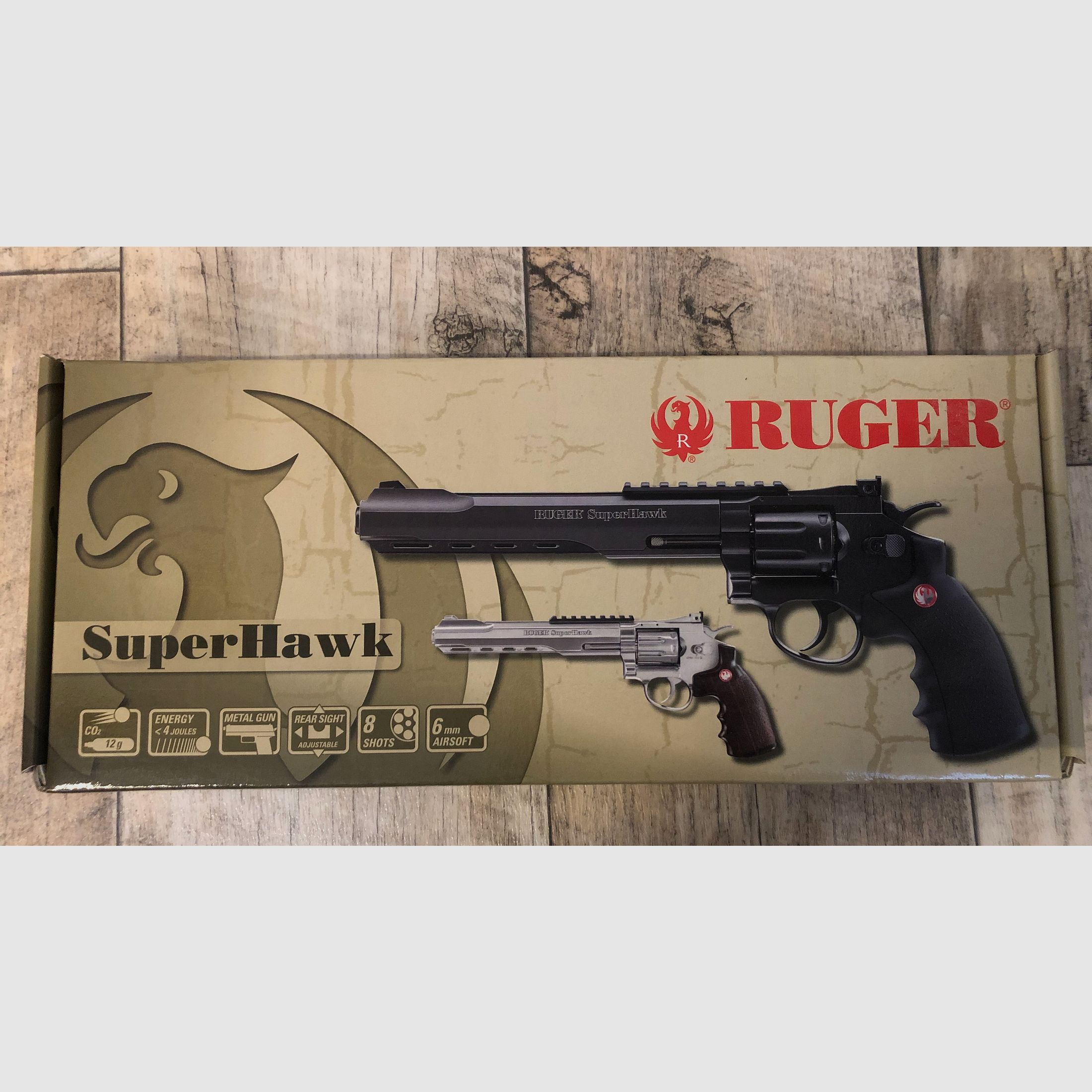 Ruger Super Hawk, Umarex, 6mm BB, CO2, Black, Airsoft
