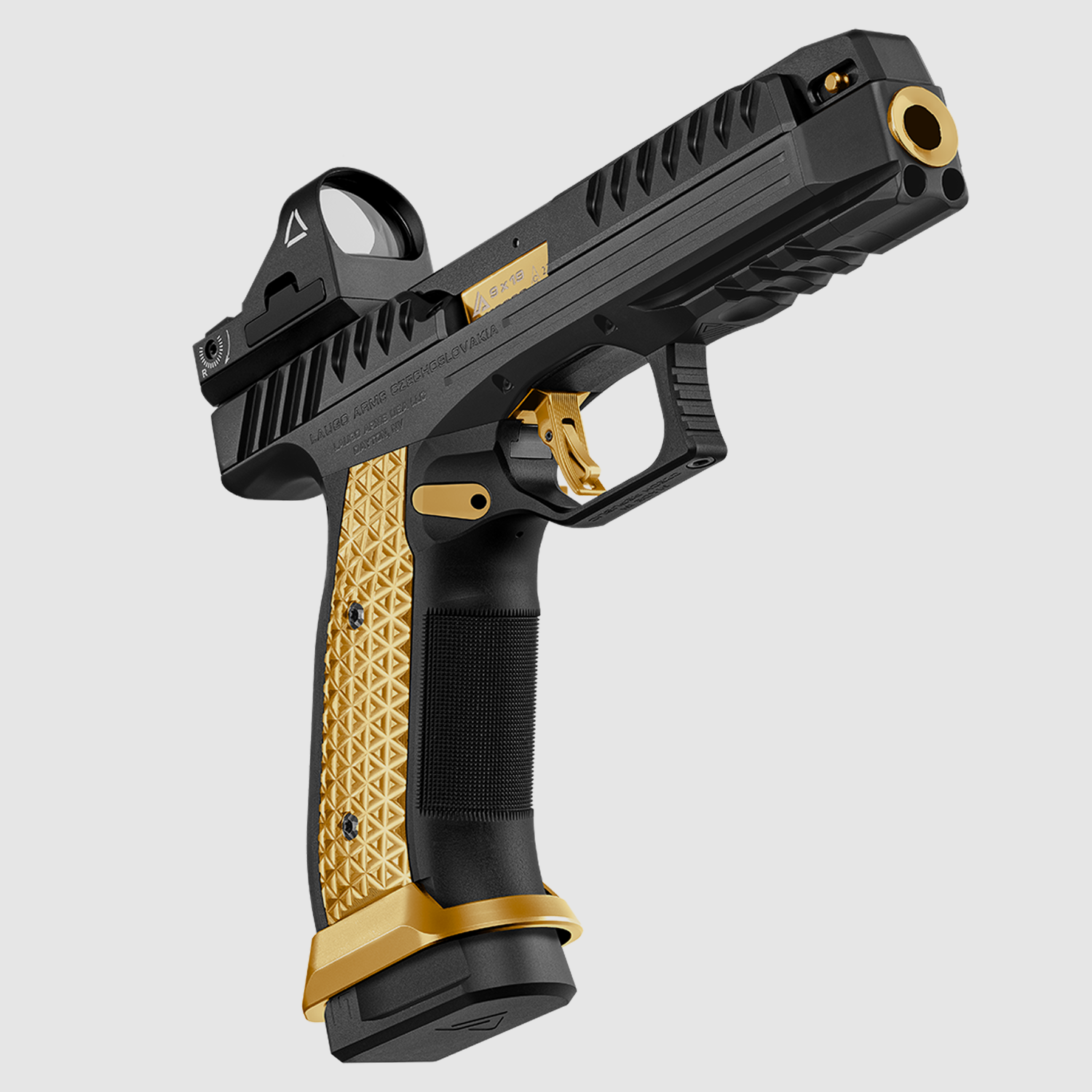 Laugo Arms Pistolet Alien Full Kit 9 x 19 Czarny Limited Edition Black Gold, zdjęcie 4 z 8