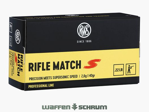 RWS Rifle Match S 2,6g - 40gr. .22lr