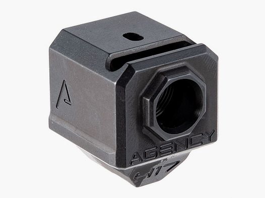 AGENCY ARMS 417S Compensador de puerto único para Glock® Gen 3, negro, 9MM