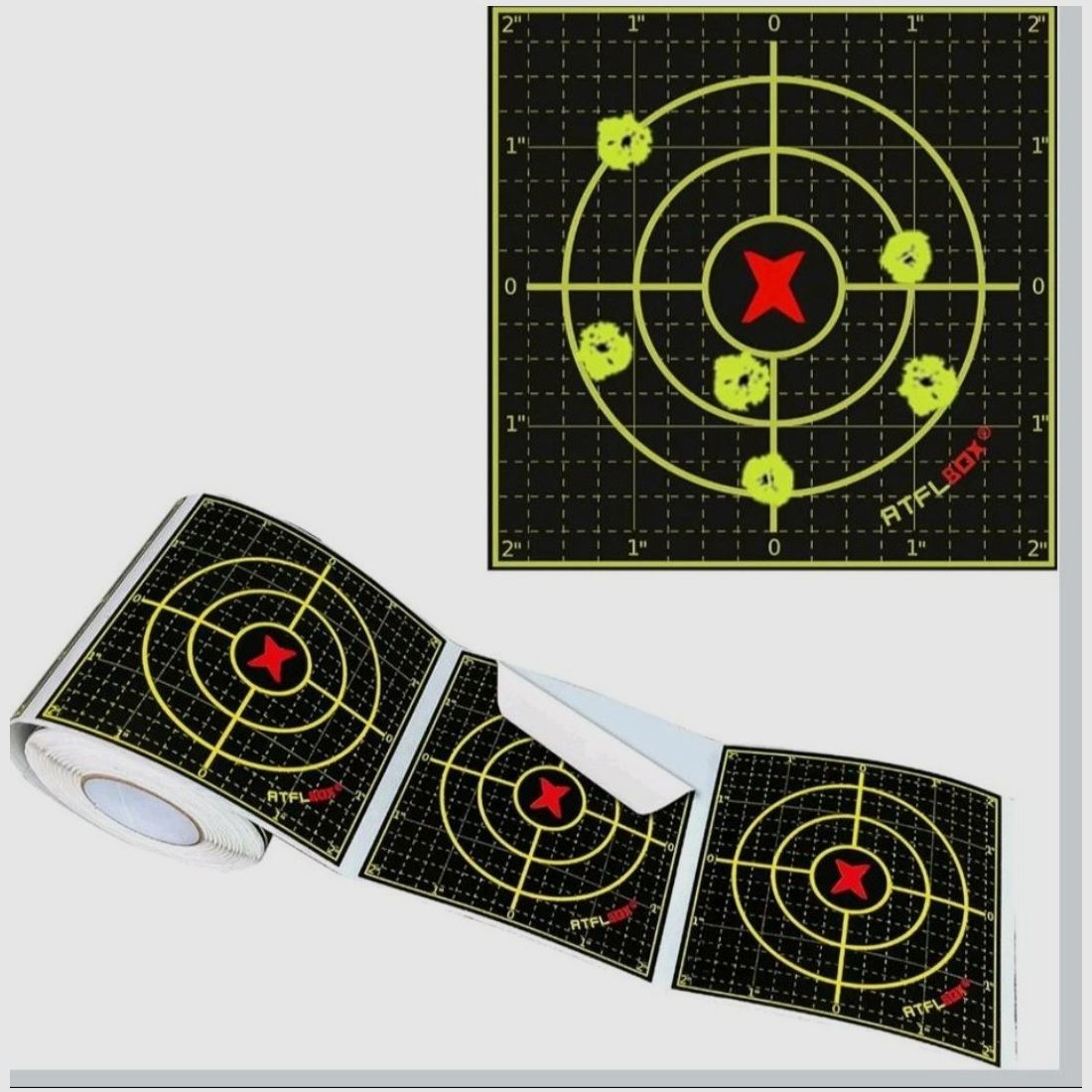 Zielscheiben Spaltter 10,2cm×10,2cm für Luftgewehr /Luftpistole 