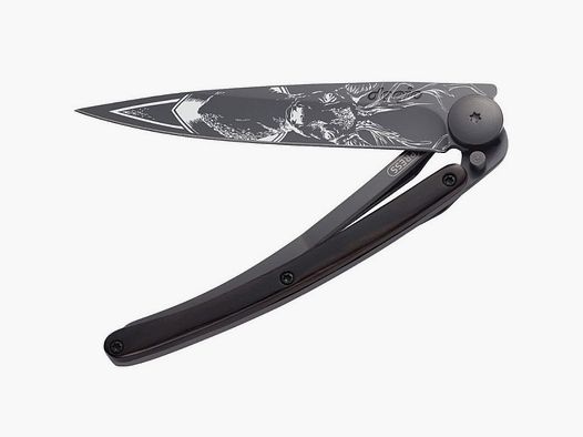 Deejo Pocket Knife Ebony | Deer