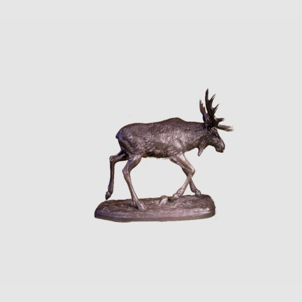Lovergreen Bronzestatue Motiv laufender Elch