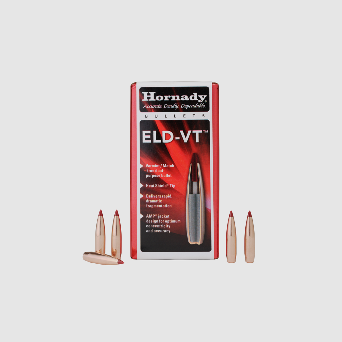 Hornady Geschoss 22 Cal .224 62gr ELD-VT (1-8″) (100)