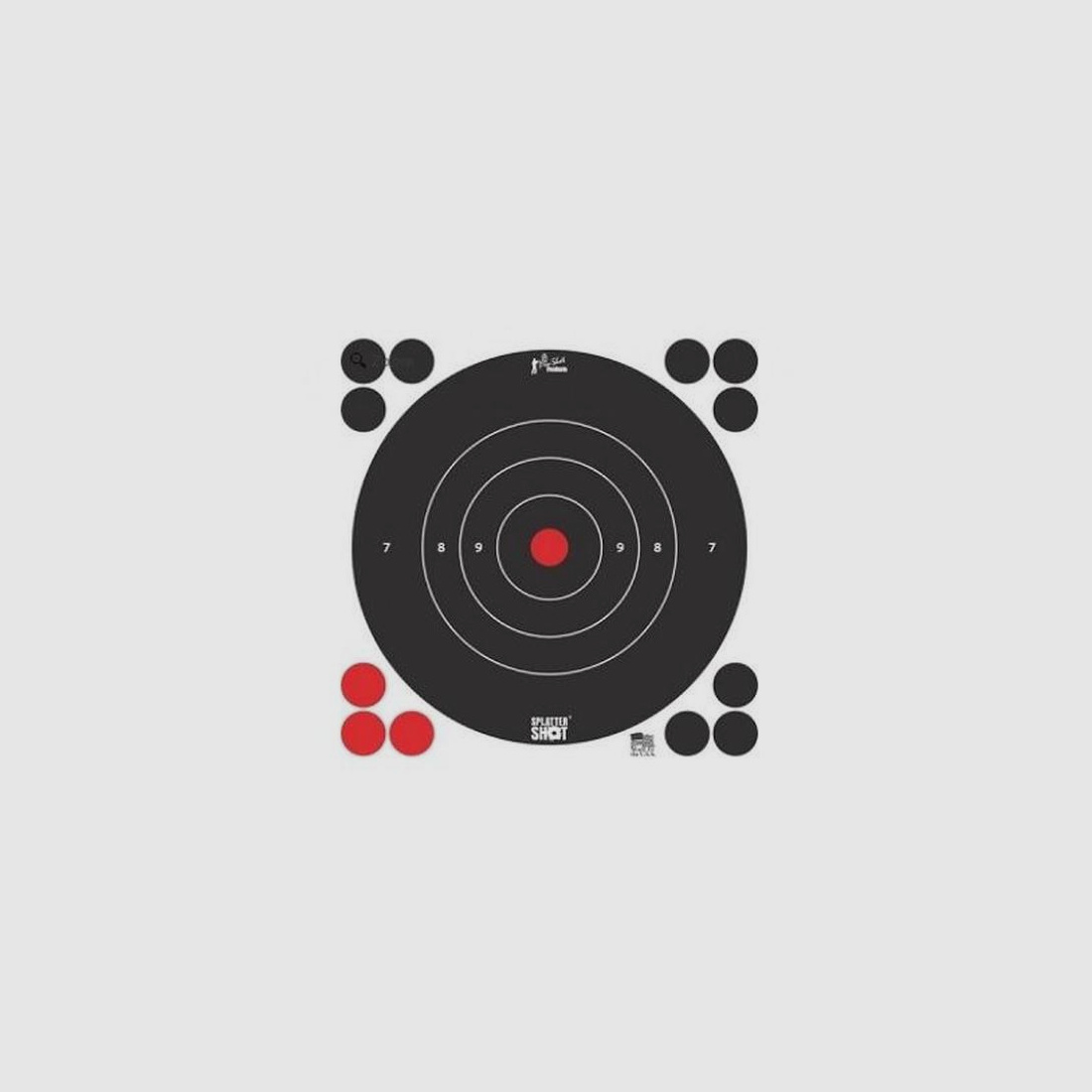 12 Scheiben Bullseye weiß 30cm