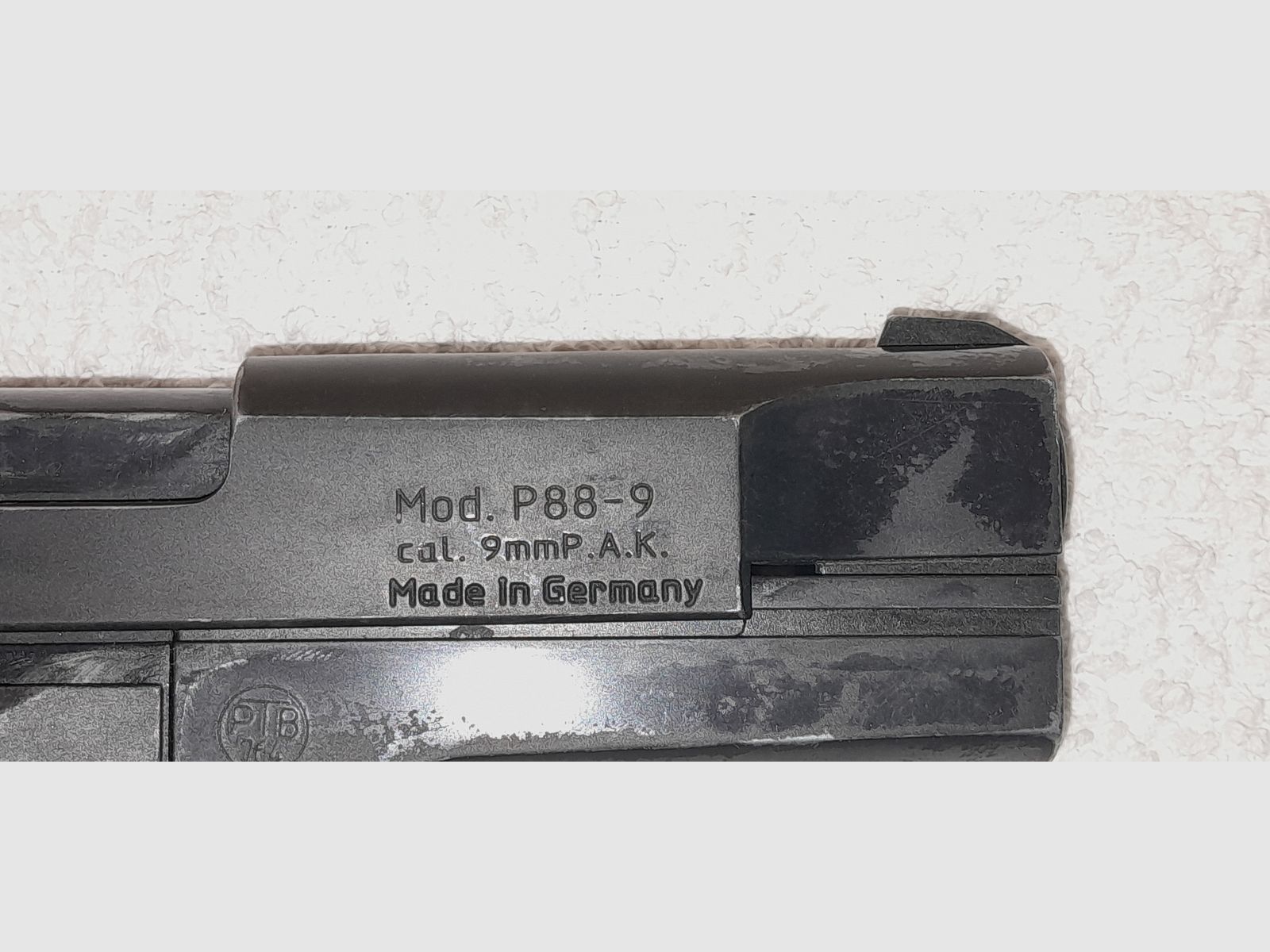 Walther P88 Compact Kal. 9mm P.A.K. im Used-Look