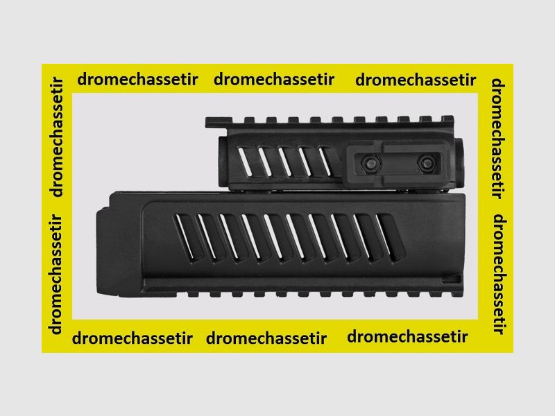 Handguard with 4 Picatinny rails for AK47, color BLACK, FAB DEFENSE