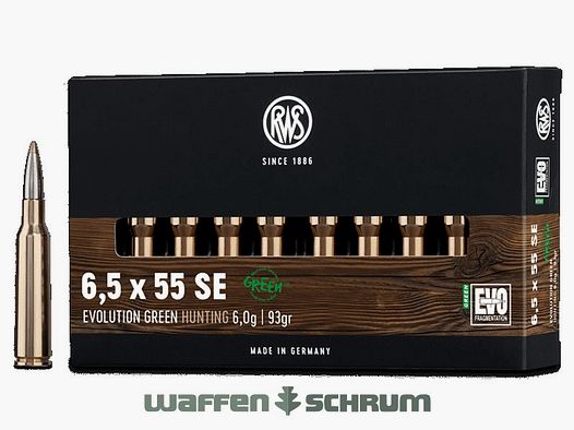 RWS 6,5mmCreedmoor Evo Green 6,0g - 93gr