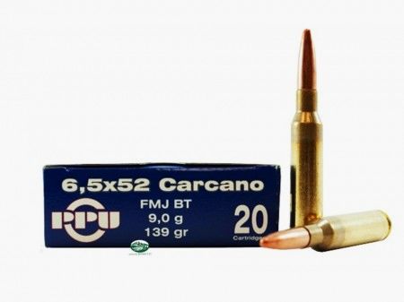 PPU PRVI PARTIZAN Municiones cal. 6,5X52 Carcano FMJ BT 139gr. C7A208